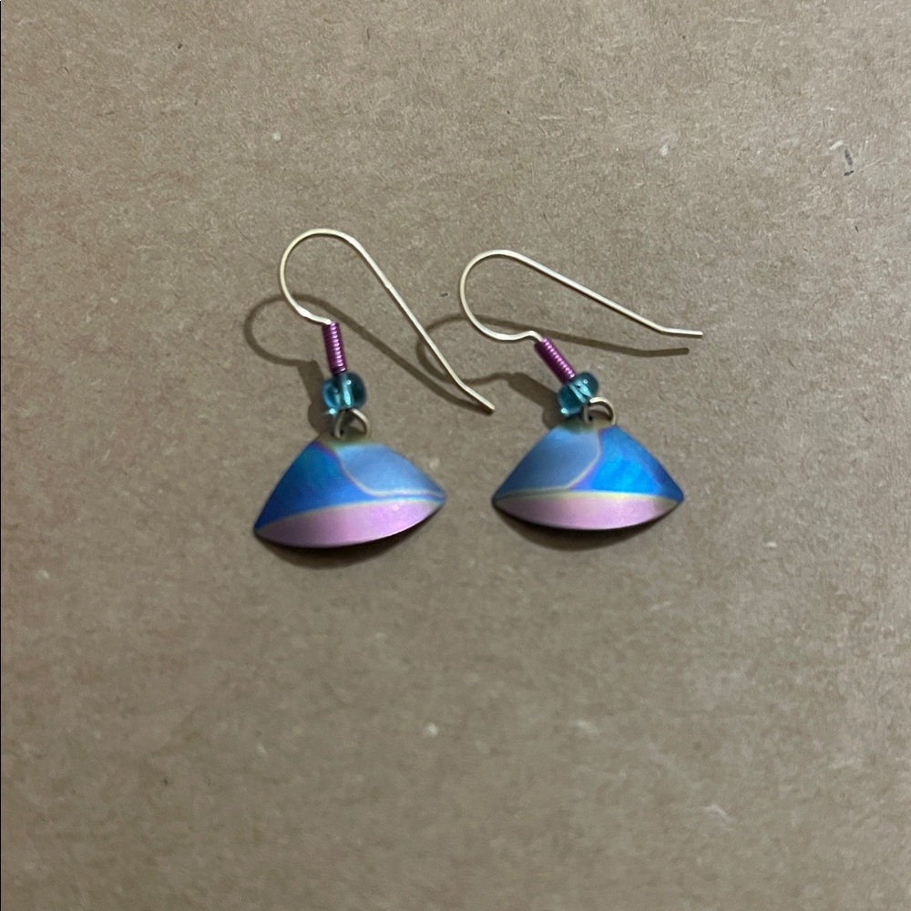 Holly Yashi Niobium Multicolor Dangle Earrings, vintage and retired style!